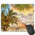 Mouse Pad Standard Mouse Pad Gaming Mouse Pad Office Mouse Pad-Fresco Pirate Ship with Beach and Palm Tree at Sunset