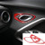 JeCar Door Interior Grab Handle Cover Frame Sticker Decor Trim ABS for Chevrolet Camaro 2017 plus?Red