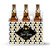 Gold and Black Geometric New Years Beer Carrier and Beer Bottle Labels