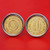 1980 Yugoslavia 10 Para BU Uncirculated Coin Silver Plated Cufflinks NEW - State emblem of Yugoslavia