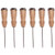 6 Pack  Ice Pick with Wooden Handle  8-Inches Stainless Steel 1-Point Ice Pick by Tezzorio  Commercial Quality