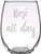 Stemless Wine Glass Rose  all day design