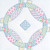 Stamped White Quilt Blocks 18x18 6 Pkg-Patchwork Wedding Rings
