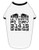 TOOLOUD Ultimate Pi Day Design - Mirrored Pies Cotton Dog Shirt White with Black XL