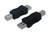 LEMENG USB Type A Male to USB Type B Male Connector Converter Adapter-2Pack
