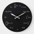 OSWALDO Math Equations and Notations Decorative Round Wooden Wall Clock - 12 inch