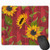 Personalized Mouse pad Gaming Mouse pad Best Mouse pad Ergonomic Mouse pad-Sun Flower On Red Background