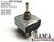 GAMA Electronics 4 Pole  Double Throw Momentary On-Off-Momentary On Toggle Switch 4PDT