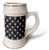 3dRose Chic Blue and Image Of Gold Celestial Sun Pattern - 22oz Stein Mug  stn_340248_1