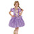 Girls Tangled Princess Rapunzel Costume with Wig  Medium 7 8  Purple