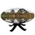 Elastic Edged Polyester Fitted Table Cover Lush Autumn Forest Consist of Different Kind of Trees Reflecting to a Traquil Lake Fits up to 36 inch Diameter Tables The Ultimate Protection for Your Table