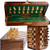 ChessBazar 10x10 Chess Set Chess Set with Bag - Folding Standard Magnetic Travel Chess Board Game Handmade in Fine Rosewood with Storage for Chessmen