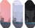 Stance Men s A258A20ATA Athletic Tab 3 Pack Sock  Pink - Medium