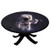 Elastic Edged Polyester Fitted Table Cover Astronaut in Outer Space Stardust Nebula in Milky Way Cosmonaut Apollo Art Fits up 40 inch-44 inch Diameter Tables The Ultimate Protection for Your Table White Dark