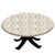 Elastic Edged Polyester Fitted Table Cover Tied Flower Petals in Soft Colors Spring Gardening Theme Daisies Daffodils Fits up 40 inch-44 inch Diameter Tables The Ultimate Protection for Your Table Blue Orange