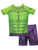 Marvel Boys  The Incredible Hulk Two Piece Swim Set Size 5 Green