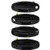 LSAILON Exterior Door Handles Driver Passenger Left Right  Side Black fits 2001-2006 for Hyundai Santa Fe 4pcs