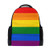 TropicalLife Rainbow Gay Pride Backpacks School Bookbag Shoulder Zipper Backpack Hiking Travel Daypack Casual Bags