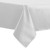 Ultimate Textile Herringbone - Fandango 48 x 72-Inch Rectangular Tablecloth  White