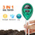 iPower Soil pH Meter, 3-in-1 Soil Test Kit for Moisture, Light & pH for Home and Garden, Lawn, Farm, Plants, Herbs & Gardening Tools, Indoor/Outdoor Plant Care Soil Tester