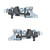 Door Handle Inside Inner Black Pair Set for 92-95 Honda Civic 2 Door