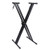 Keyboard Stand Double X Shape Piano Stand Portable Electronic Piano Organ Stand Heavy Duty Double Braced 6 Gears Adjustable for All Keyboards Black