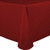 Ultimate Textile 70 x 104-Inch Oval Polyester Linen Tablecloth Cherry Red