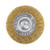 EAB Tool 2160400 2 1 2 inch Brass Coarse Wire Wheel Wire Brush - Recyclable
