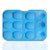Medium 6-Cavity Semi Sphere Silicone Mold 3pc Cocoa Chocolate Bombs Molds for Chocolate Candy Cake Jelly Mousse Making Blue
