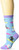 K. Bell Women s Playful Novelty Fashion Crew Socks Blue  Yoga Cat  Shoe Size  4-10