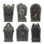 ARTIBETTER 1PCS Halloween Foam RIP Graveyard Tombstone Halloween Haunted House Decorations for Halloween Yard Decorations Props 15.7 inch