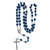 Rosary Blue Bead Virgin Mary Medal Jesus Crucifix Cross Necklace Rosaries Beads Catholic Gifts