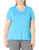Just My Size Women s Plus-Size Cooldri s V-Neck Process Blue 2X