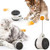 LATIBELL Interactive Smart Cat Toy Pet Balance Swing Tumbler Car Design Toy with Catnip Ball Self Rotating Moving Exercise Chaser Toy for Indoor Cat Kitten