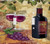 Red Wine and Grapes Double Switchplate Cover