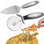 Pizza Cutter Wheel Pizza Server Set Pizza Cutter?Super Sharp Pizza Slicer with Non Slip Rubber Handle Quality Stainless Steel Pizza Cutter? for Pizza Pies Dough Cookies and Waffles