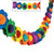 Fun Express Multicolor Tissue Flower Garland Novelty  2-Pack