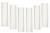 Lighthouse Industries Set of 6 pc. 3 Inch Tall White Candelabra Base Thin 3 4 inch Inner Diameter Chandelier Socket Cover