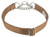 Country Brook Design - Half Check Nylon Dog Collars - Coyote Tan - Medium