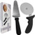 Pizza Cutter Wheel Pizza Server Set Quality Stainless Steel Pizza Cutter Super Sharp Pizza Slicer with Non Slip Rubber Handle  2 pack