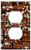 Switch Plate Outlet Cover - Artisan Fudge Chocolates Truffles Praline Cocoa