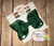 Solid Forest Green Boutique Hair Bow 4 inch MADE IN USA