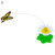 BESUFY Cat ToysKitten Toys with Bells Interactive Catcher Teaser for Indoor Kitten Having Fun Automatic Electric Rotating Butterfly Hummingbird Shape Cat Teaser Scratch Toy - Random Color Butterfly