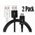 [2-Pack]Micro USB Cables , 3.2 FT iBarbe Android Fast Charger data Cords cable,High Speed 2.0 USB Sync Charging for Samsung S6/S6 edge,S7/S7 edge, Nexus, LG,Tablets,MP3 and More(Black+White)
