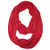 AllyDrew Soft Lightweight Jersey Knit Infinity Scarf Red