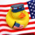 One Dozen (12) Patriotic 4th of July Rubber Duckys