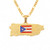 Puerto Rico Map Flag Pendant Necklaces Women Men Gold Pr Puerto Ricans Necklace Jewelry Gifts