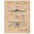 Vintage Airplane Patent Poster Prints Set of 1  11x14  Unframed Photo Great Wall Art Decor Gifts Under 15 for Home Office Man Cave Studio College Student Teacher NASA  and  Aviation Fan
