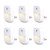 Uigos LED Night Light Warm White Nightlight Dusk-to-Dawn Sensor Bedroom Bathroom Kitchen Hallway Stairs Energy Efficient Compact 6-Pack