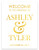 Welcome To Our Wedding Sign In Gold Foil Elegant Personalized Wedding Signs For Ceremony